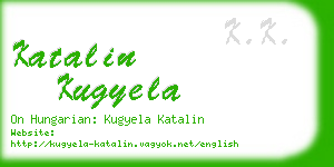 katalin kugyela business card